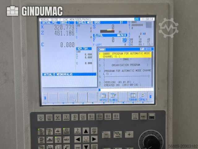 Függőleges esztergagép EMAG VL2