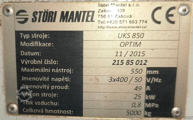 Optimeerimissaag Störi Mantel UKS 850
