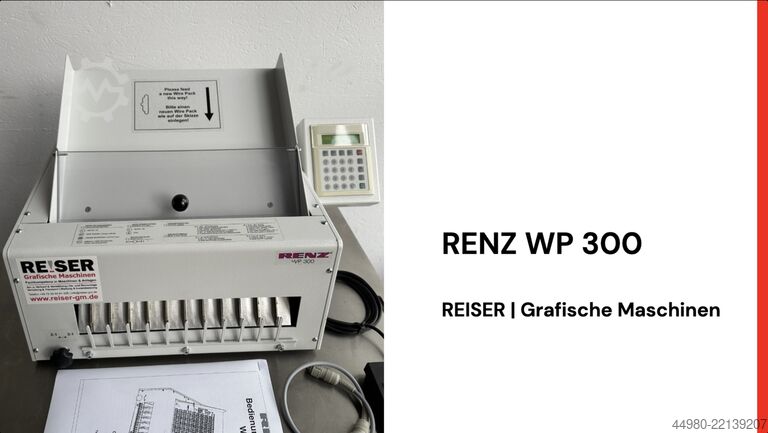 Book binding machine RENZ WP 300