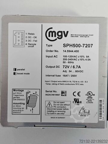 Aflgjafi MGV SPH500-7207