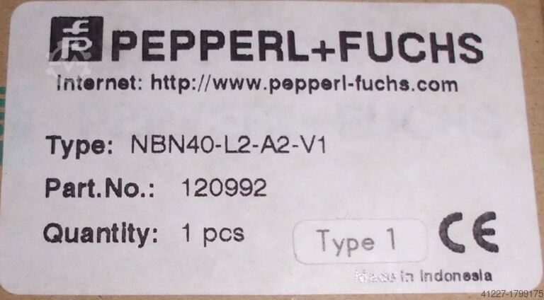 Capteur inductif Pepperl+Fuchs NBN40-L2-A2-V1