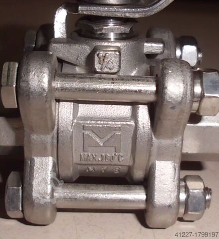 Innri þráður kúluventils Edelstahl DN8 R 1/4 Zoll