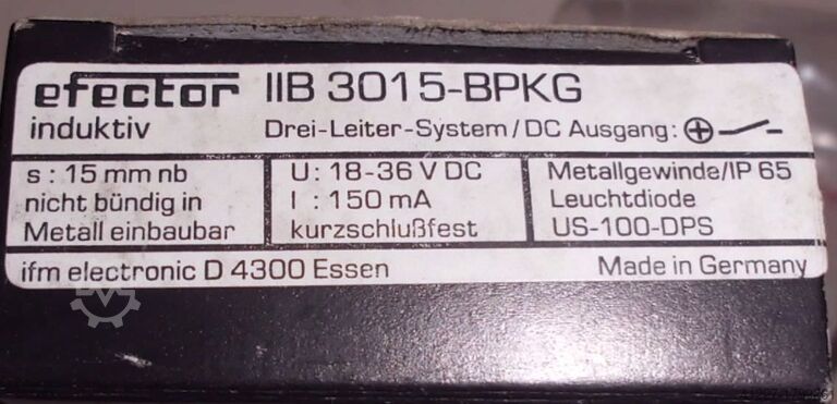 Inductive sensor IFM IIB 3015-BPKG