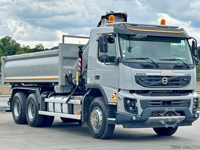 ट्रक-माउंटेड क्रेन VOLVO FMX 420 Kipper 5,10m *FASSI F155A.0.22+FUNK/6x4