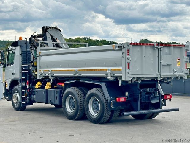 डंपर ट्रक VOLVO FMX 420 Kipper 5,10m *FASSI F155A.0.22+FUNK/6x4