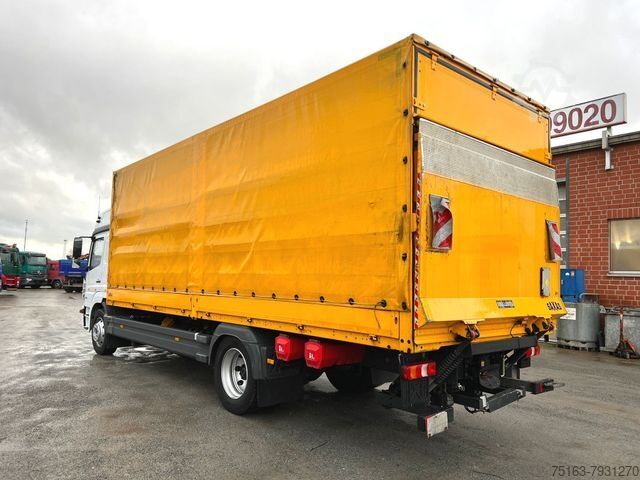 Flatbed truck with tarp MERCEDES-BENZ Atego 1230 L Pritsche LBW  7,2m+LBW