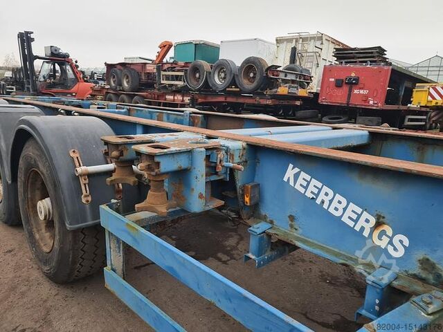 Transport von Containern Fliegl SDS 390C |  SAF drum | Rear extendible