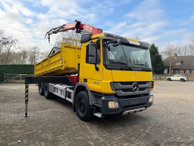 クレーン車 Mercedes-Benz Actros 2636 / 6x4 / HMF2020 - K2 / WAF Kipper /...