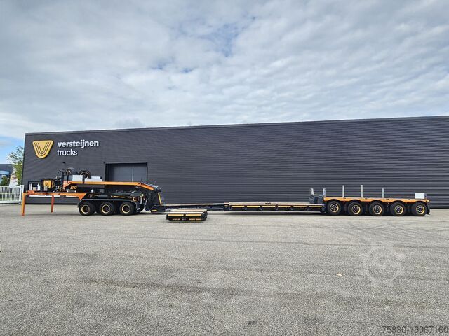 Low loader Faymonville STBZ-5VA + 3 AXLE JEEP DOLLY / EXTENDABLE / REM...