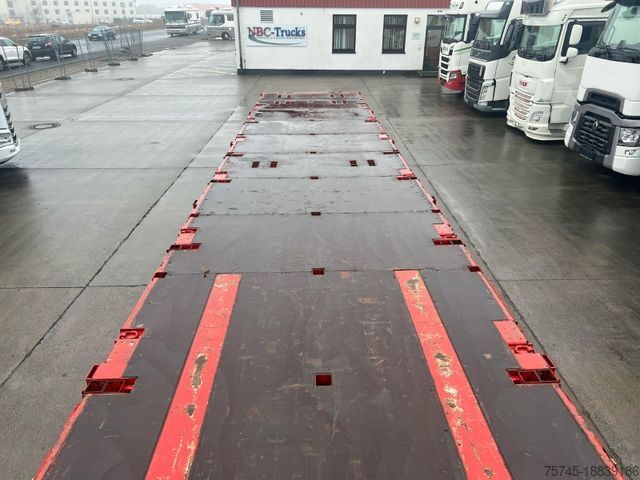 Remorque semi-plateforme de travail KRONE SD * PALETTENKASTEN * 10x RUNGEN *  STAHLMATTEN