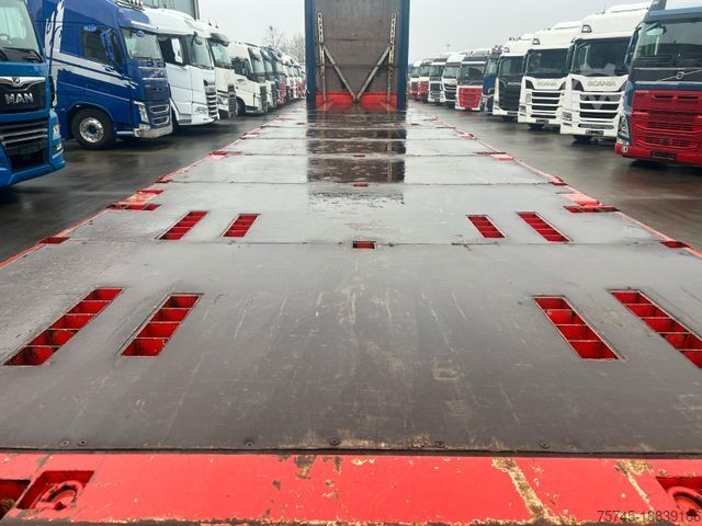Remorque semi-plateforme de travail KRONE SD * PALETTENKASTEN * 10x RUNGEN *  STAHLMATTEN