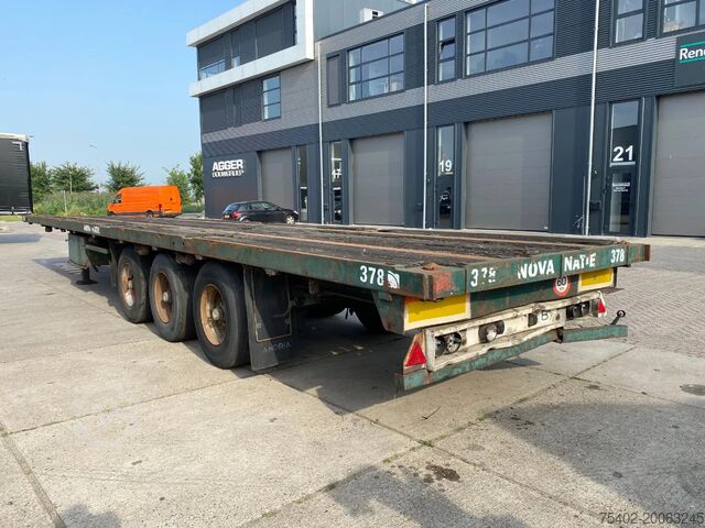 Remorque à plate-forme Flandria Plateau Trailer with Tiwst-Locks / SAF