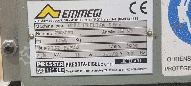 Serra de duplo esquadro TWIN ELECTRA TU/5 Emmegi 