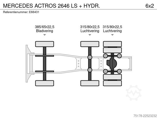  Mercedes-Benz ACTROS 2646 LS + HYDR.