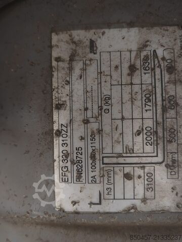 Elektrický – 4 kolesá Jungheinrich EFG320 no battery  paket  2 stuck !!!!)