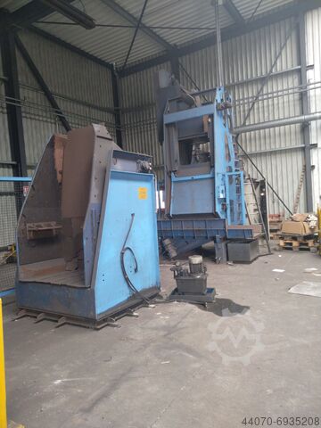 Tapis en auge en caoutchouc pour l'installation de sablage Wheelabrator MB 300 G
