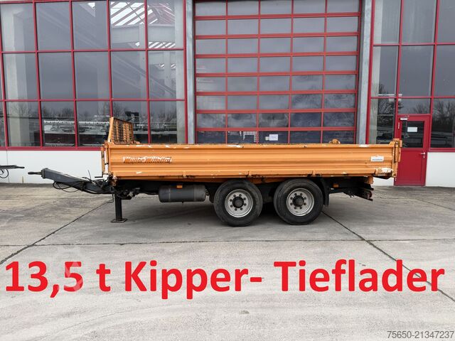 Tippsläp Müller Mitteltal KA-TA-T  13,5 t Tandemkipper- Tieflader