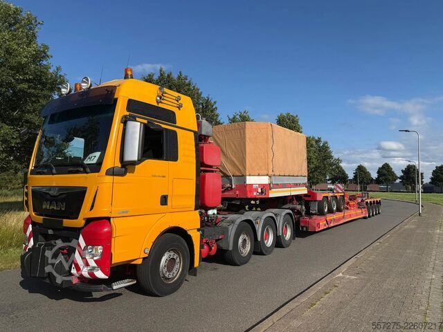 Chargeur bas Goldhofer STZ-VP8 3+5 Low Loader with Extension Beams