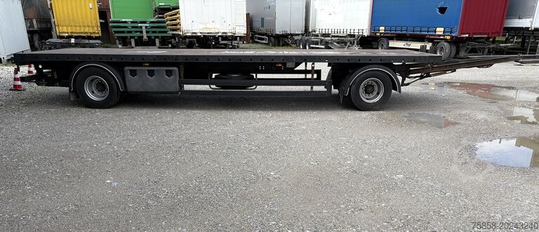 Remorcă cu platformă deschisă WEB Trailer Plattformanhänger 7950 mm STROH