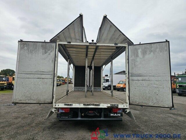 Drikkevare-lastebil MAN 12.220 Dinkel Getränkewagen Schwenkwand VDI700F