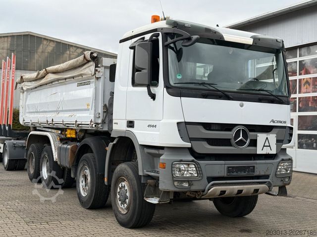 Camión volquete trilateral MERCEDES-BENZ ACTROS 4144 8x6 Euro 5 Kipper mit Bordmatik