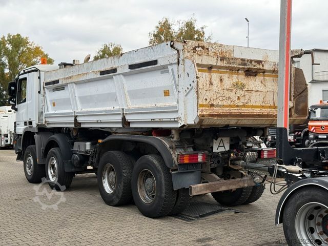 Tresidig tippbil MERCEDES-BENZ ACTROS 4144 8x6 Euro 5 Kipper mit Bordmatik