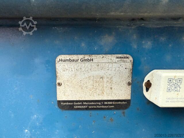 Причіп HUMBAUR HBT 116225 BE 2-Achs Tandem Tieflader