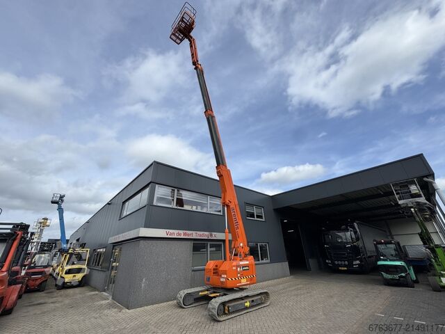HITACHI HX140B-2 Raupen-Teleskoparbeitsbühne, non-marking Ketten, Baujahr 2012, KUBOTA Dieselmotor,  HITACHI HX140B-2 Rups hoogwerker telescoop NONMARKING 2012 KUBOTA DIESEL 15.8M Werkhoogte Keuring 12/26