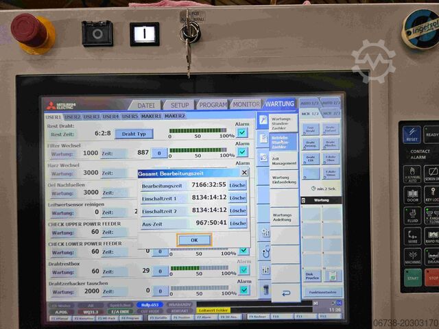 Machine à éroder les fils Mitsubishi eletric Drahterodiermaschine MV 4800