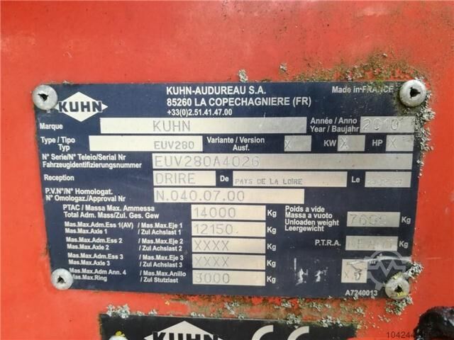 Technologia pasz Kuhn Euromix 2280