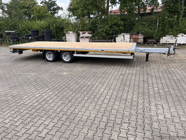 נגרר פתוח Möslein THT 11 G Ausziehbar  11,9 t Tandemanhänger- Tieflader, ausziehbarLuftgefedert