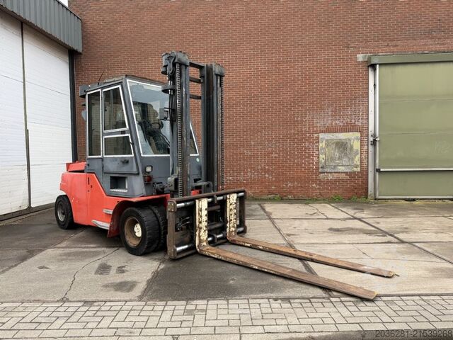 Wózek widłowy z silnikiem wysokoprężnym Dan Truck 8 Ton