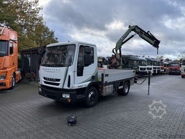 Pritschenwagen Iveco EuroCargo 80E22 Kran HMF 735 bis 15 Meter