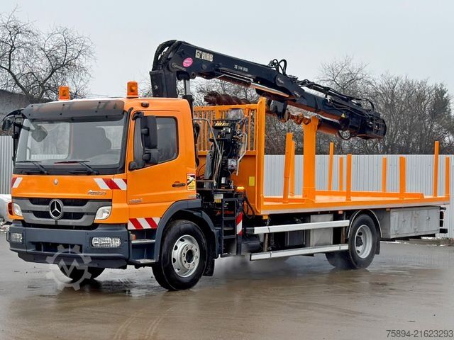 Truck mounted crane MERCEDES-BENZ ATEGO 1324 * HIAB 144 B - DUO + Bohrgerät * TOP