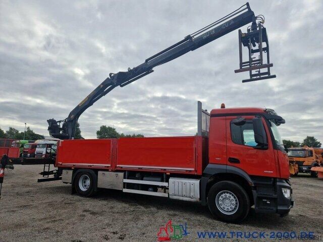 کامیون مسطح Mercedes-Benz Arocs 1836 Kran PK15001L 11m=1t. 5+6.Steuerkreis