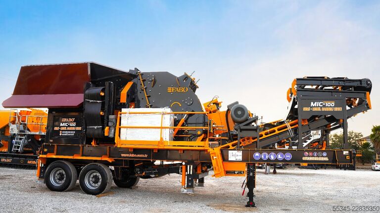 Droblilna enota FABO Mobile Impact Crusher Mobile Impact Crusher MIC-100