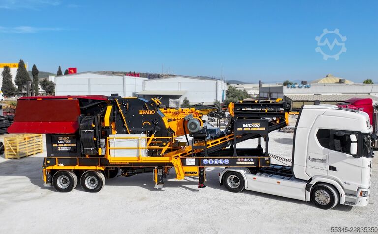 Droblilna enota FABO Mobile Impact Crusher Mobile Impact Crusher MIC-100