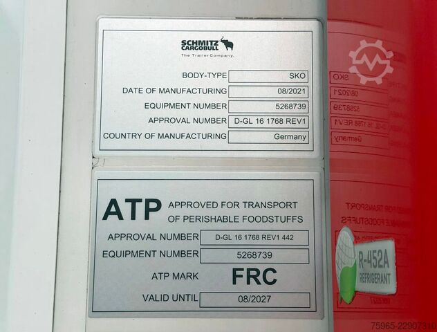 Naczepa chłodnia SCHMITZ CARGOBULL N/A SCB*S3B THERMO KING SLXi SCANDI 270 HOOG BLO