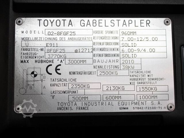 Treibgasstapler Toyota 02-8 FGF 25