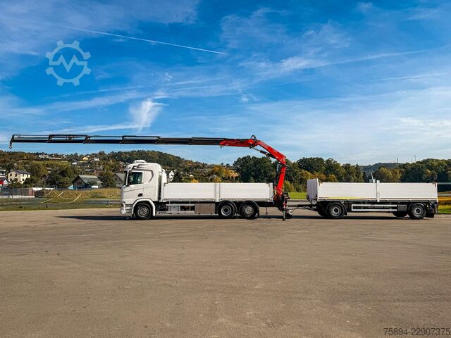 Kuorma-autoon asennettu nosturi SCANIA R500 FASSI F235 A.2.26 + FUNK + Anhänger!