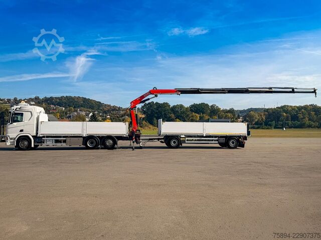 Kuorma-autoon asennettu nosturi SCANIA R500 FASSI F235 A.2.26 + FUNK + Anhänger!