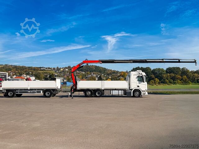 Kuorma-autoon asennettu nosturi SCANIA R500 FASSI F235 A.2.26 + FUNK + Anhänger!