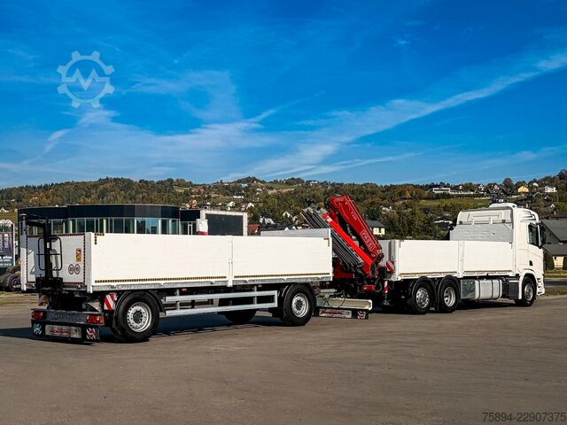 Kuorma-autoon asennettu nosturi SCANIA R500 FASSI F235 A.2.26 + FUNK + Anhänger!
