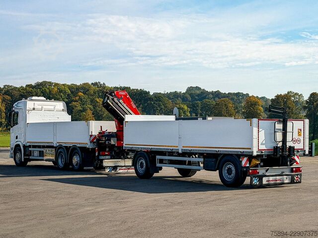 Kuorma-autoon asennettu nosturi SCANIA R500 FASSI F235 A.2.26 + FUNK + Anhänger!
