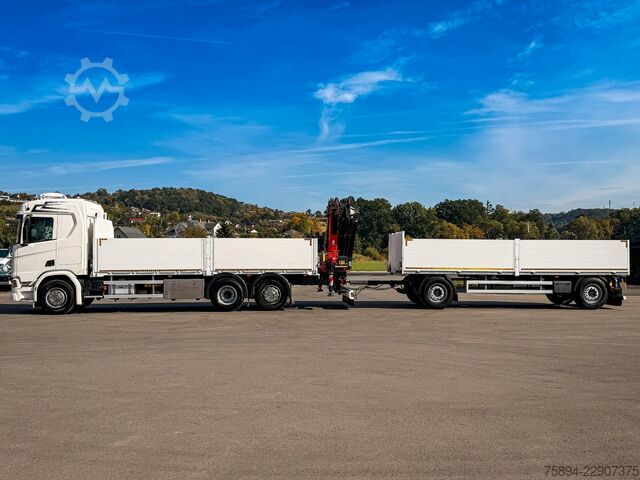 Kuorma-autoon asennettu nosturi SCANIA R500 FASSI F235 A.2.26 + FUNK + Anhänger!
