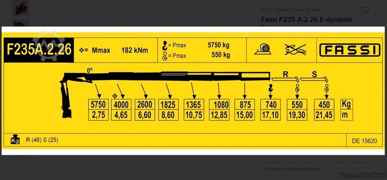 Kuorma-autoon asennettu nosturi SCANIA R500 FASSI F235 A.2.26 + FUNK + Anhänger!