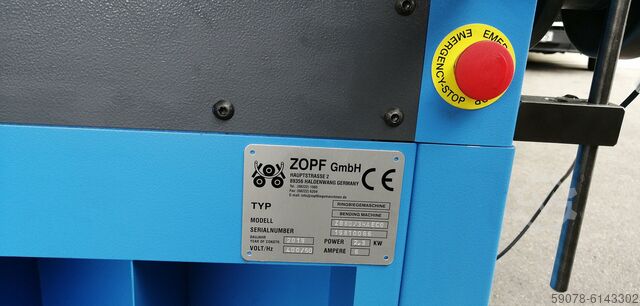 Станок для гибки колец и профилей Zopf ZB 80/3 Heco mit NC Steuerung
