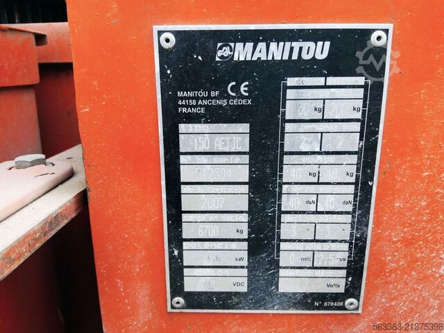 Articulated boom lift Manitou 150AETJ C