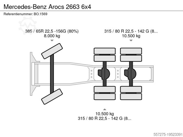 Ağır yük Mercedes-Benz Arocs 2663 6x4
