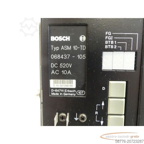 Bosch komponents Bosch ASM 10-TD Servomodul SN:001299180